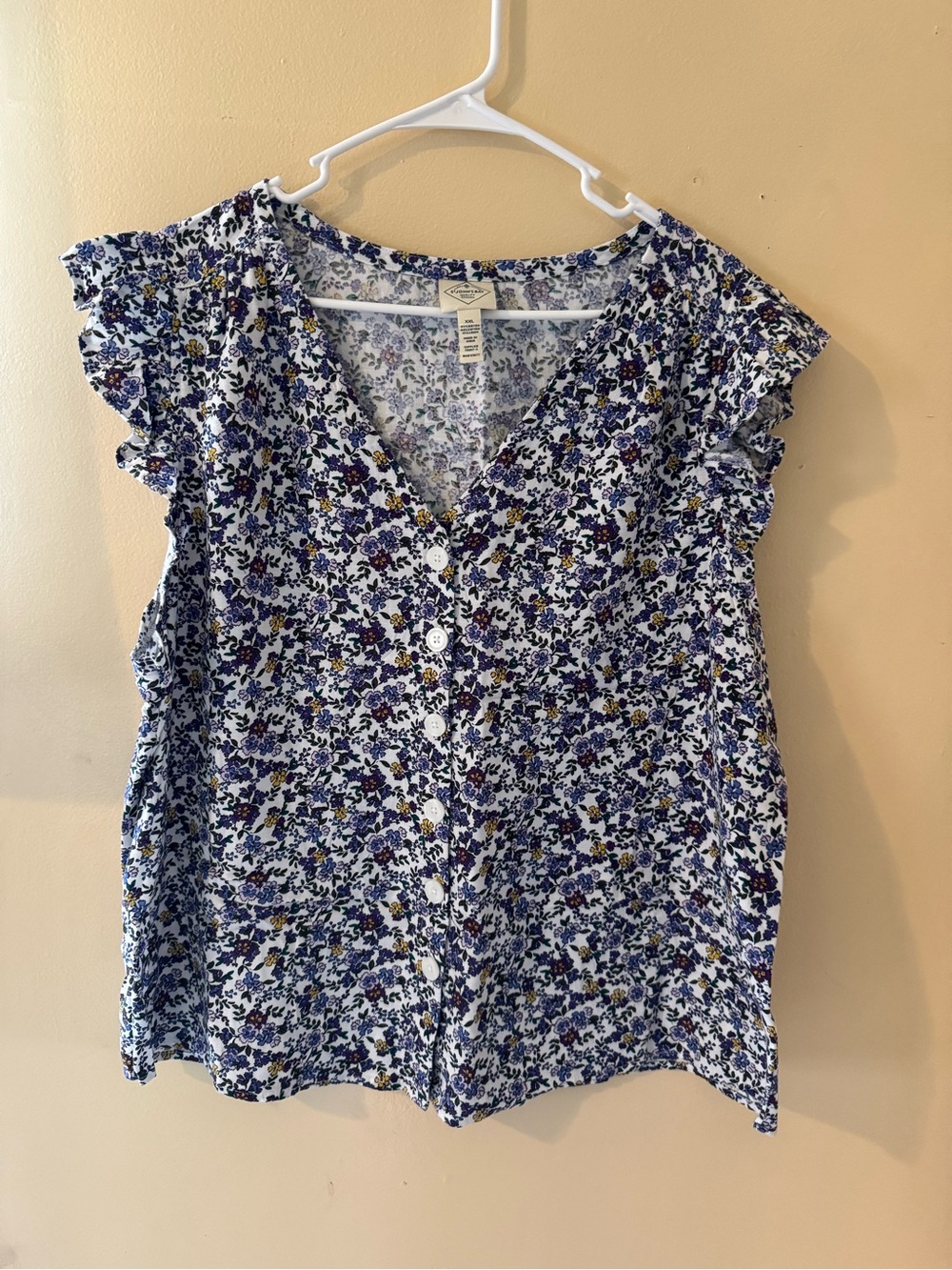 🎄5 for $20 St. John’s Bay Floral Button Front Top Size XXL